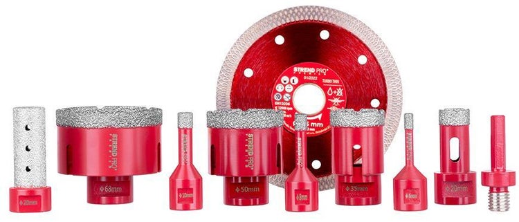 PROREGAL Lochsäge, 6-8-10-20-35-50-68mm, M14, Diamant