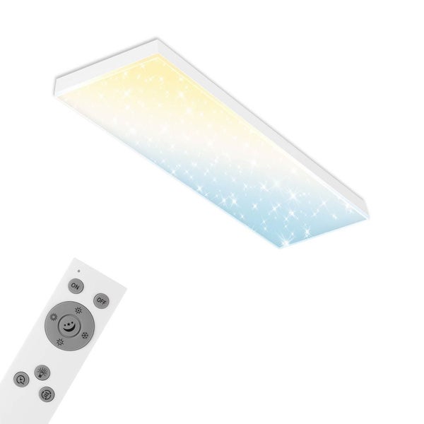 LED Panel CCT WiFi Bluetooth Frameless Sternenhimmel 28W weiß Metall Briloner