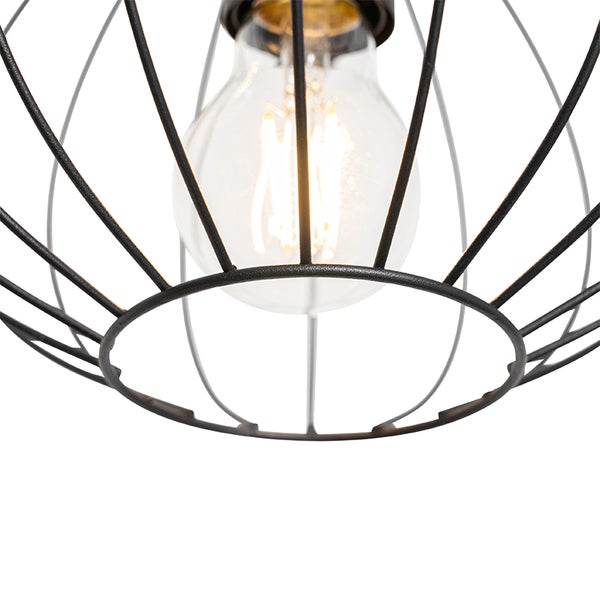 Industrielle Hängelampe schwarz 3-Licht - Margarita