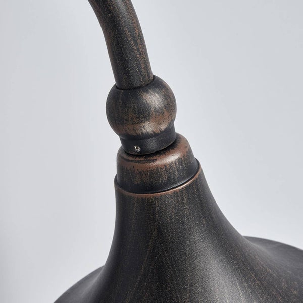 Lindby Wandlampe aussen mit Bewegungsmelder, Aussenwandleuchte Laterne IP44 Wandleuchte Finish rostbraun Außenbeleuchtung Wand für Hof Garten Terrasse Balkon Haus