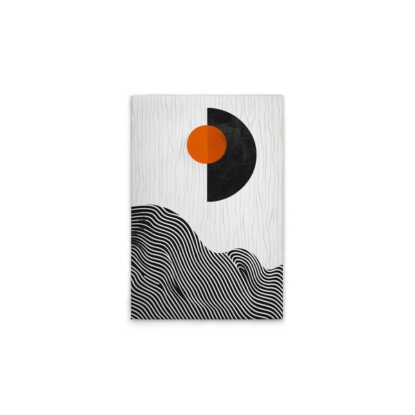 Dekorative Wandkunst mit geometrischen Formen und Linien.