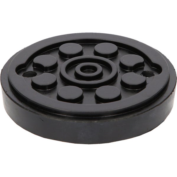 Schwarze Gummidichtung mit Löchern