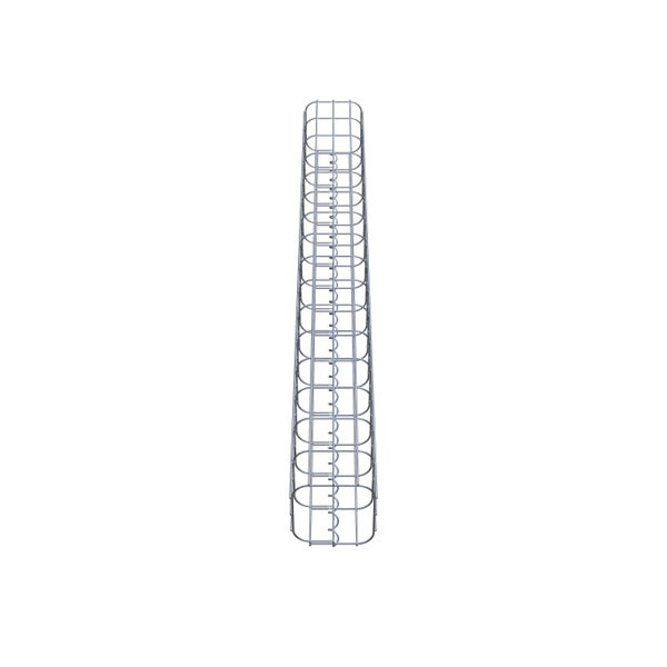 Gabionensäule 17 x 17 cm, MW 5 x 10 cm eckig - Höhe: 1,60 m