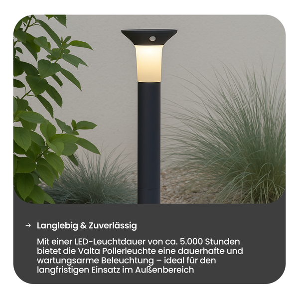 Valta Pollerleuchte im Außenbereich