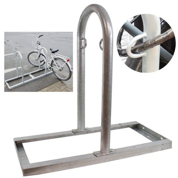 Fahrradständer aus Metall mit Verankerungsvorrichtung