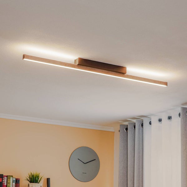 quitani LED Deckenleuchte Zino dimmbar (Modern) in Schwarz aus Aluminium (1 flammig, ) - Lampe Deckenlampe Flurleuchte