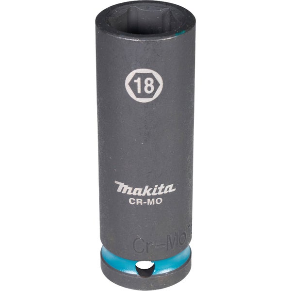 Makita E-16483 Steckschlüssel 1/2 SW18 Impact Black lang