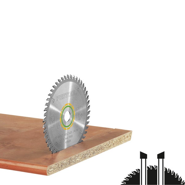 Festool Sägeblatt schneidet Holz