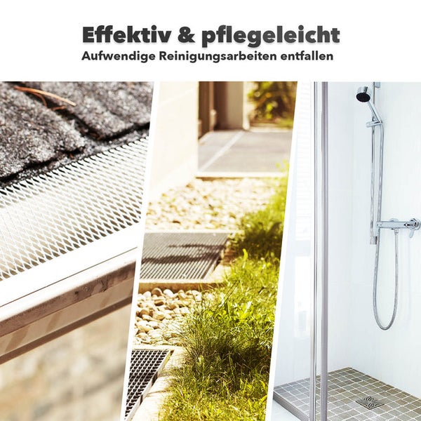 FLOORDIREKT Lichtschachtabdeckung - Schutzgitter für Kellerschächte - Individuell zuschneidbar - 120 x 60 cm