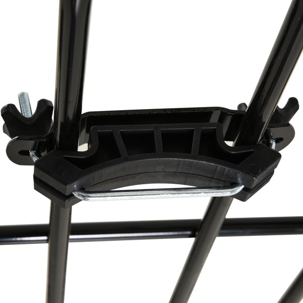 HOMCOM Dachkorb Auto einstellbare Länge Dachträger Dach Universal Gepäckträger Gepäckkorb Gepäckträger Regal Metall Schwarz 162 x 99 x 16 cm