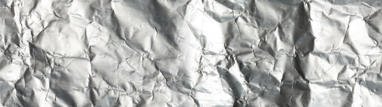 Knitterstruktur aus Aluminiumfolie