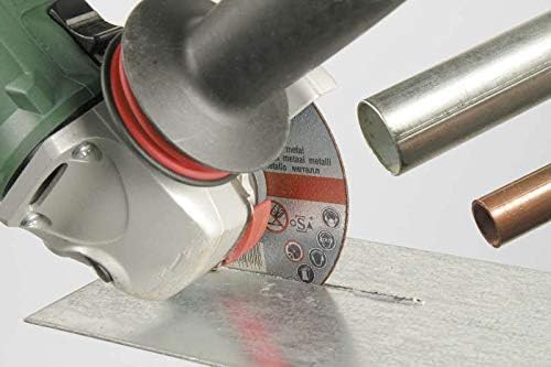 kwb Trennscheiben Dünn Winkelschleifer 115 mm Trenn-Scheibe f. Edel-Stahl INOX in Aufbewahrungs-Dose inkl. Ohrstöpsel ABM. 115 x 1 x 22,23, Ø