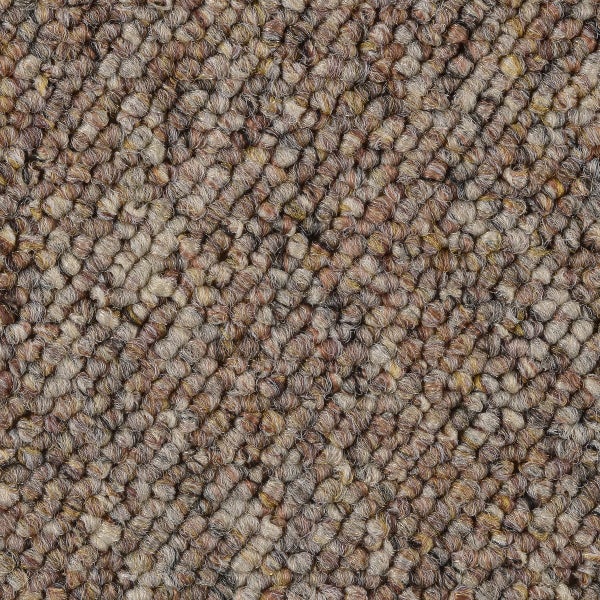 Teppichboden Auslegware in Braun mit Schlingen Struktur 200 cm Breite (Meterware)