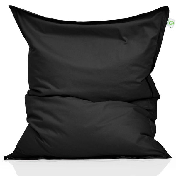 Green Bean© Indoor Sitzsack XXL 140x180cm 380 Liter Kinder & Erwachsene Bean Bag EPS Perlen Füllung Riesensitzsack Groß Liegekissen Sitzkissen - Petrol Schwarz