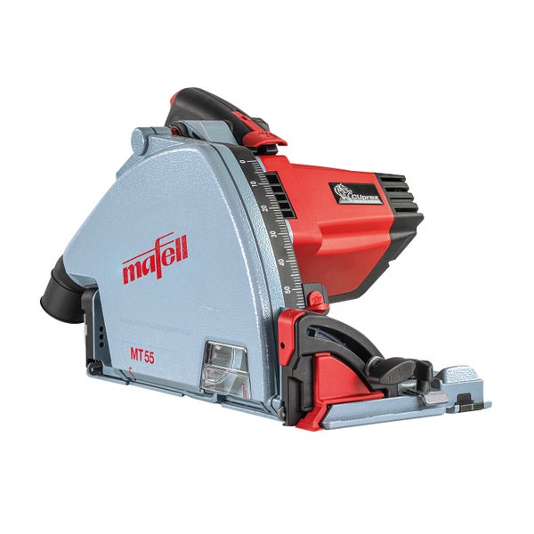Mafell Tauchsäge MT 55 cc mit Mafell Logo und Cuprex Compact Motor für präzise Schnitte in Holz