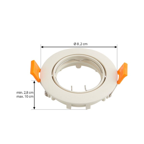 PRIOS Fibur (Modern) in Creme aus Metall (1 flammig, GU10) Wohnzimmerleuchte