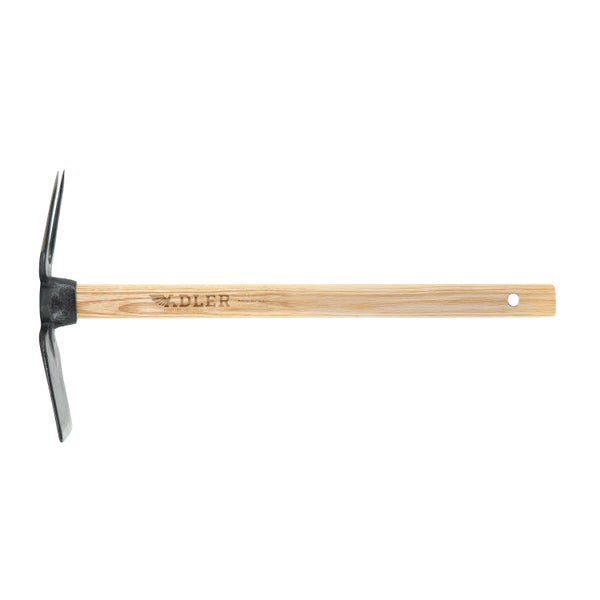Adler Handhacke mit Stiel aus Holz für Gartenarbeiten