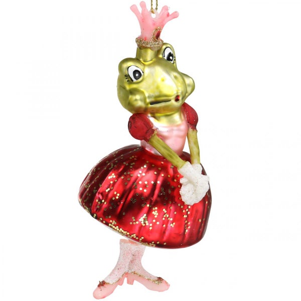 Dekorative Frosch-Prinzessin Weihnachtsbaum-Figur für festliche Dekorationen