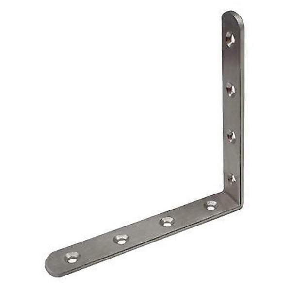 Winkelverbinder aus Metall mit mehreren Senkkopfbohrungen zur stabilen Verbindung von Holzbauteilen.