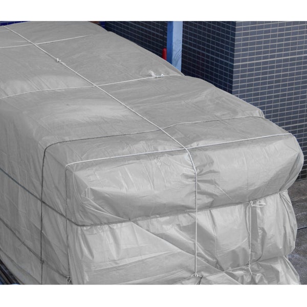 ECD Germany Abdeckplane Gewebeplane mit Ösen 2x3m 6m² 260g/m² Grau aus Polyethylen Schimmelresistent Wasserdicht Reißfest Schutzplane Bootsplane Gartenplane Holzplane Plane für Gartenmöbel Pool Auto