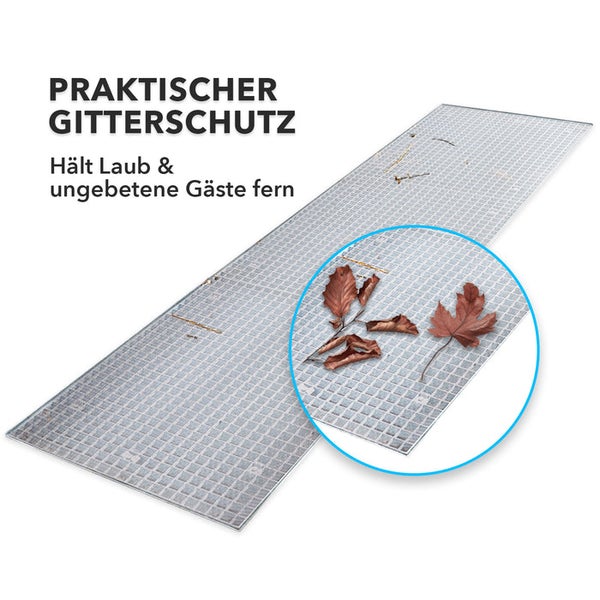 FLOORDIREKT Lichtschachtabdeckung - Schutzgitter für Kellerschächte - Individuell zuschneidbar - 120 x 60 cm