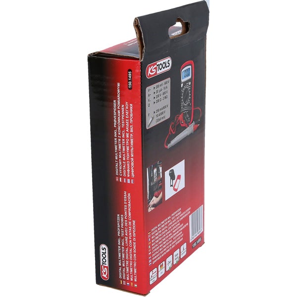 Verpackung eines digitalen Multimeters von KS Tools
