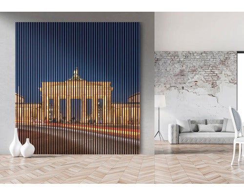 Akustikpaneel digital bedruckt Berlin 1 19x2253x2400 mm Set = 4 Einzelpaneele
