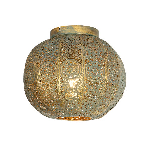 Metall Deckenleuchte mit orientalischem Muster