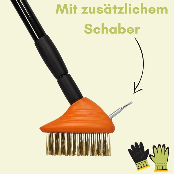 Fugenbürste mit zusätzlichem Schaber