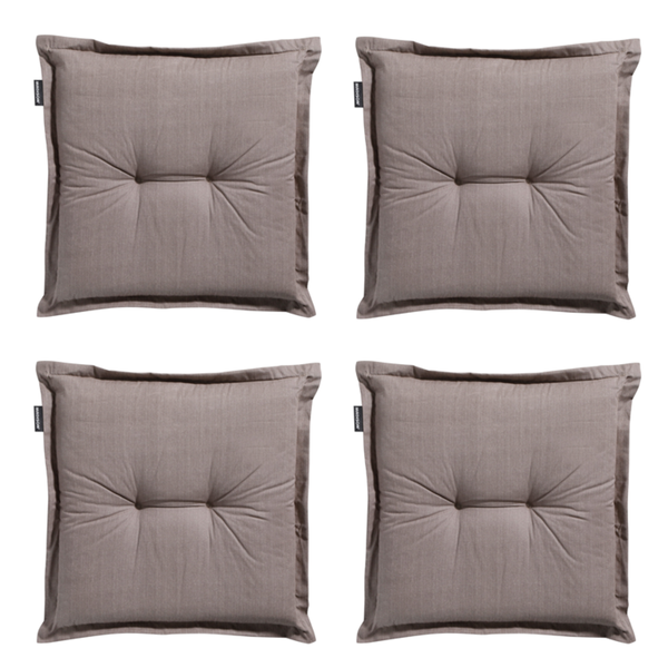 Sitzkissen Basic taupe - Ca. 50x50 cm - 4er-Set