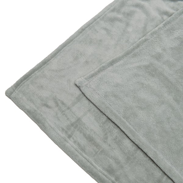Beautissu Aurelia Decke 220x240cm Hellgrau