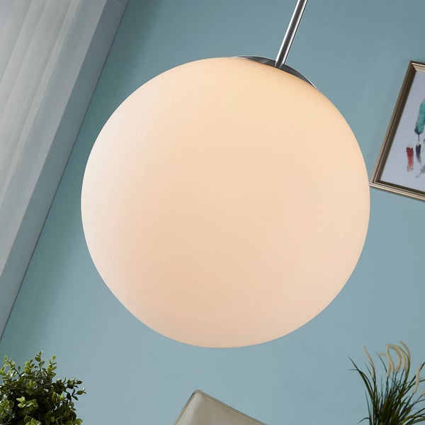 Lindby Pendelleuchte Marike (Modern) in Weiß aus Glas (1 flammig, E27) - Hängelampe Esstischlampe Hängeleuchte Wohnzimmerleuchte