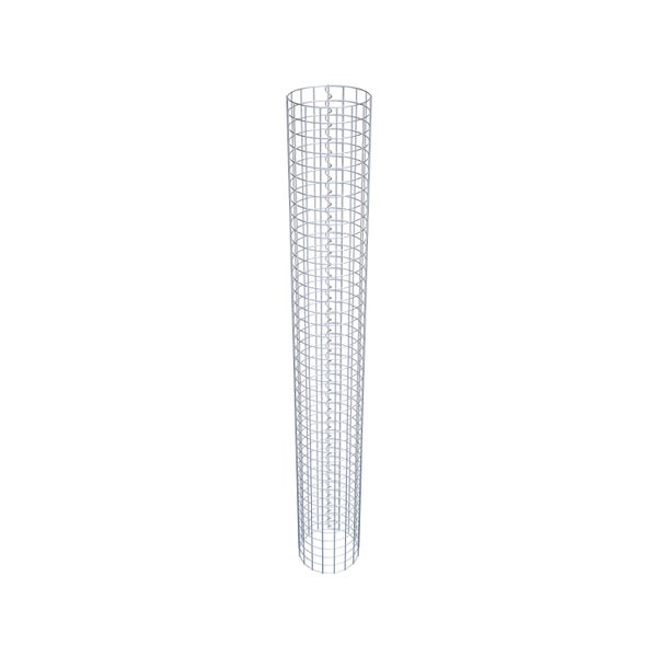 Gabionensäule Durchmesser 27 cm MW 5 x 5 cm rund - Höhe: 210 cm