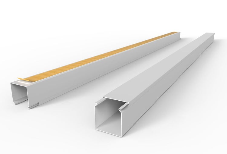 CILSON WDK4040SW Art.-Nr. 6700280 Kabelkanal Selbstklebend 40x40mm Weiß - 2 m / 2000 mm, Großzügiges Volumen, Sichere Kabelorganisation