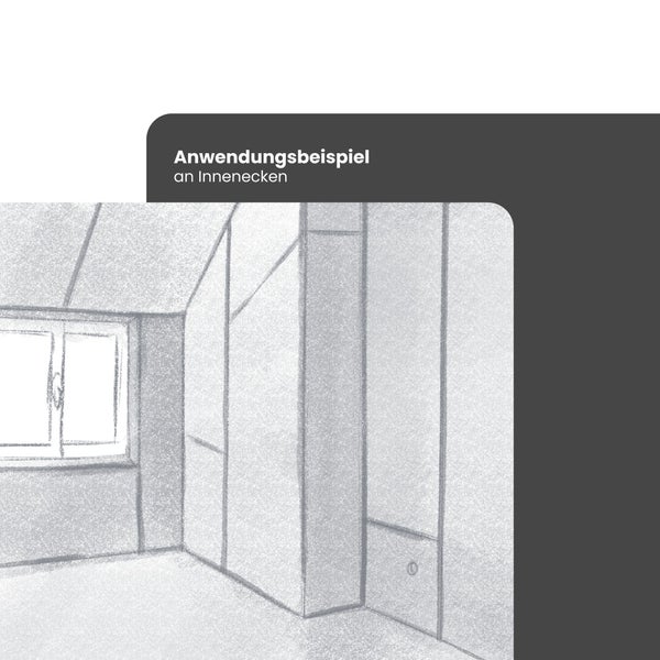Anwendungsbeispiel für Wandpaneele an Innenecken.