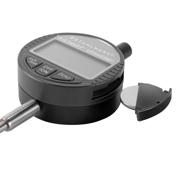 STAHLWERK Digitale Messuhr mit 0-12,7 mm (0,5) Messbereich Millimeter und Zoll