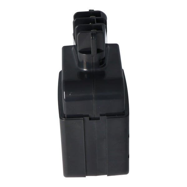 Schwarzer elektrischer Steckverbinder aus Kunststoff