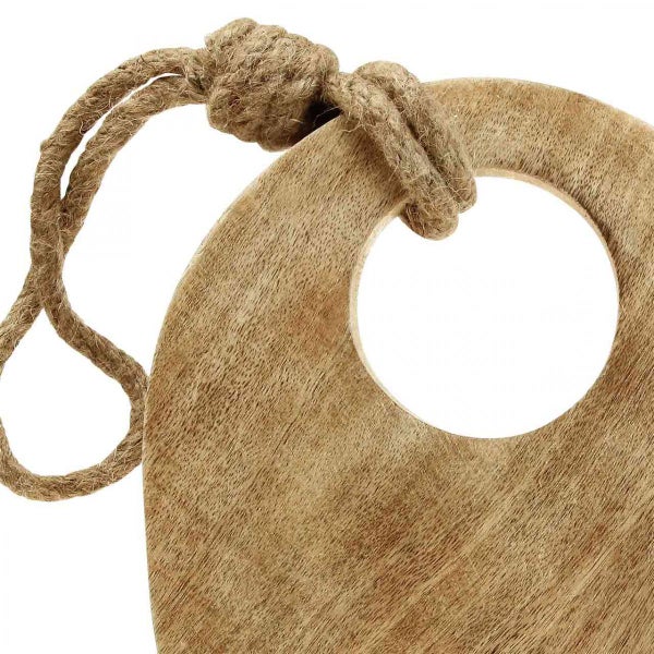 Holzbrett mit Seilschlaufe