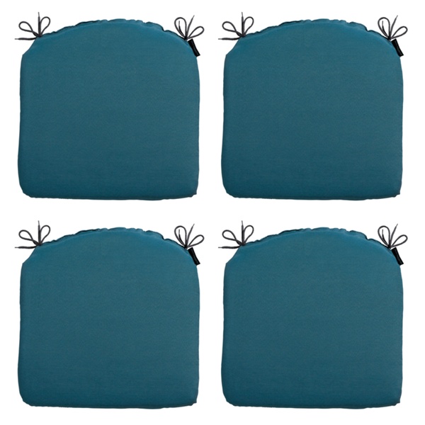 Sitzkissen Panama seeblau - Ca. 46x48 cm - 4er-Set