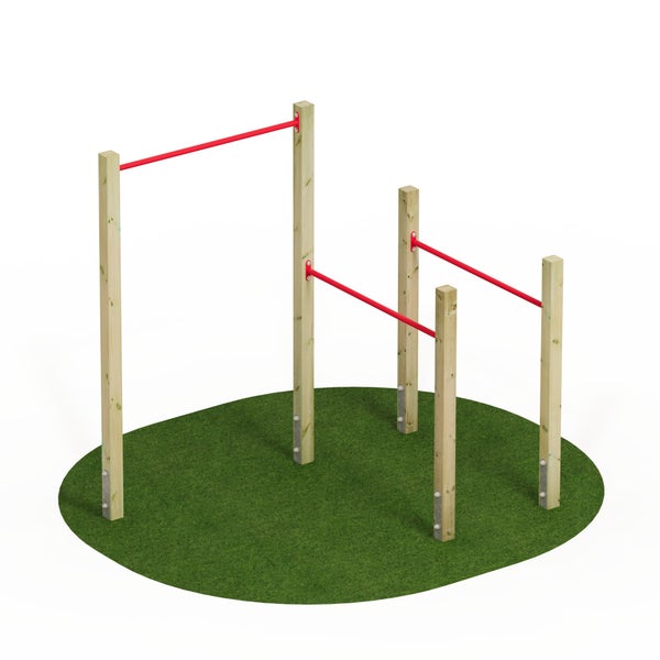 WICKEY FIT Base 505 – Outdoor-Fitnessgerät – rot