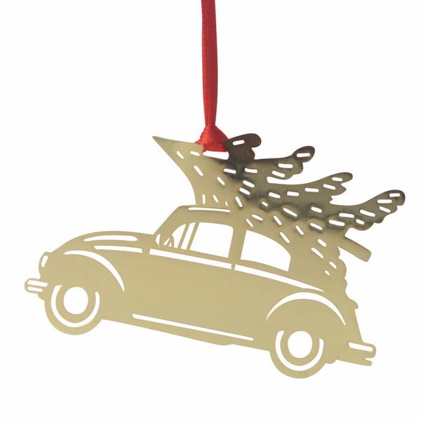 Auto Goldener Weihnachtshänger - Pluto Design