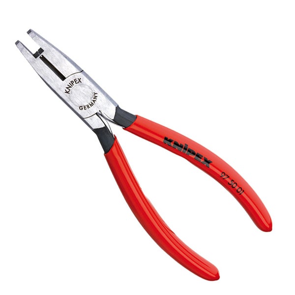 Knipex Crimpzange mit rotem Griff
