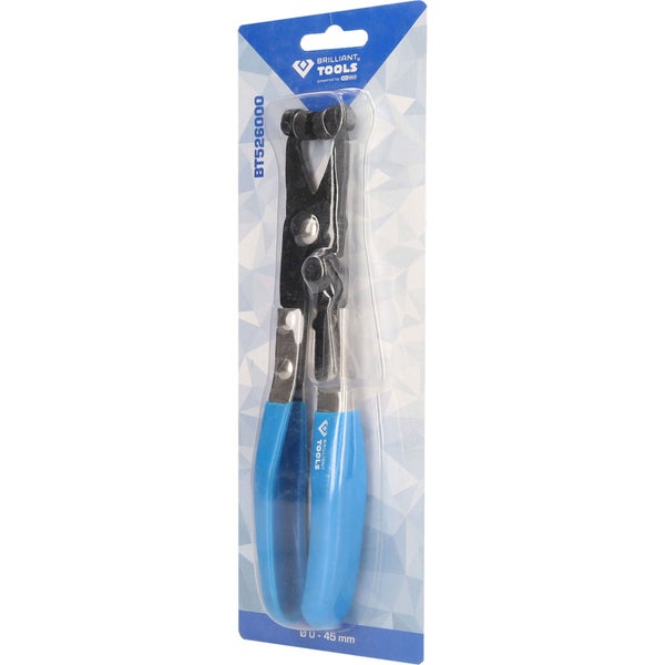 Brilliant Tools Schlauchschellenzange mit einer Spannweite von 0 bis 45 Millimeter in Verpackung