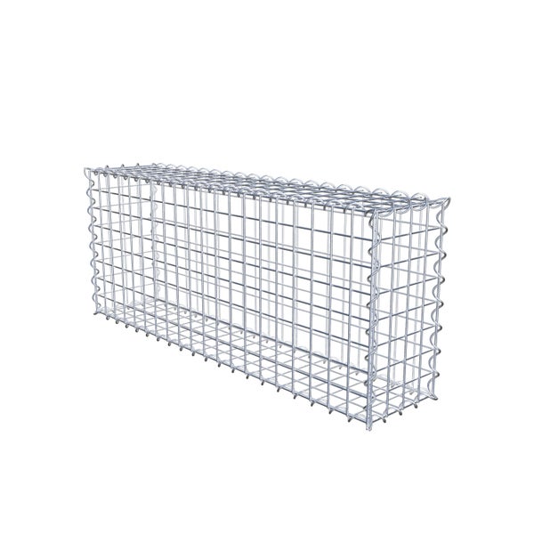 Gabione 100 cm x 40 cm x 20 cm (L x H x T), Maschenweite 5 cm x 5 cm, Spirale