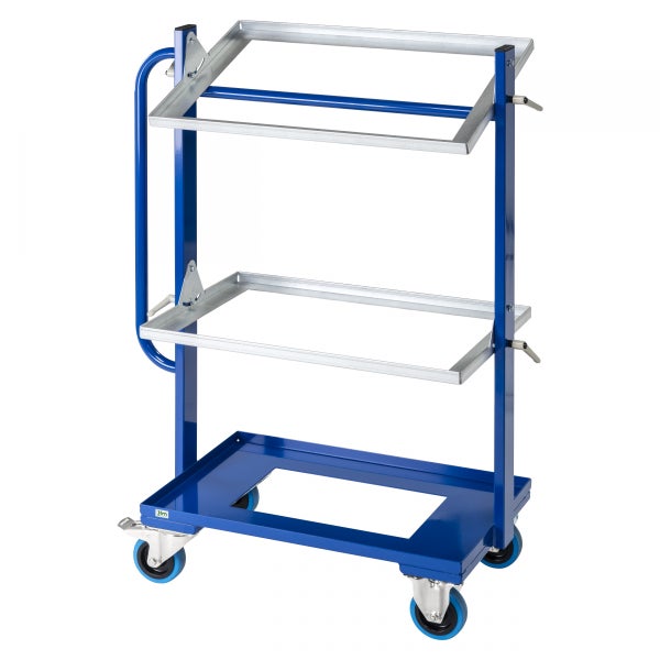 Etagenwagen mit zwei Etagen und Rollen