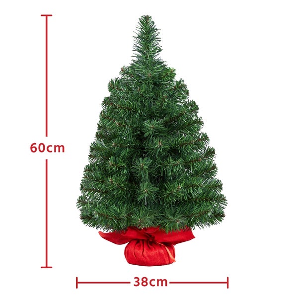 Yaheetech 60cm Weihnachtsbaum mit Ständer , Grün