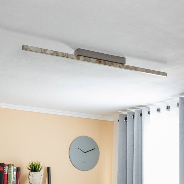 quitani LED Deckenleuchte Zino dimmbar (Modern) in Creme aus Aluminium (1 flammig, ) - Lampe Deckenlampe Flurleuchte