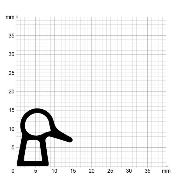 DIWARO. | Stahlzargendichtung SZ046 | grau | 5 Meter