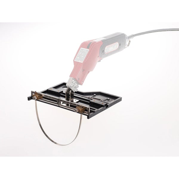 Profilschlitten für Styroporschneider mit verstellbarem Schneiddraht.