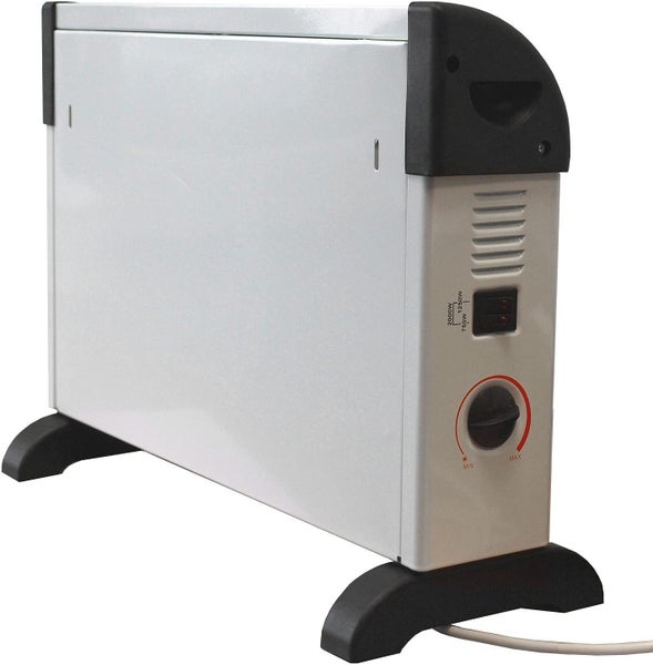 JUNG Alpin Konvektor Heizung Elektrisch mit Thermostat, 2000 Watt, Energiesparend, Mobile Elektroheizung für Räume bis 30m², Elektrisches Heizgerät Mobil